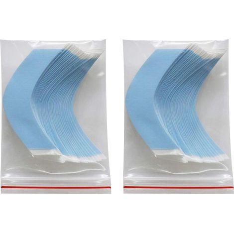 Online Store - Lot de 72 bandes adhésives résistantes et imperméables pour extensions de cheveux (perruques, perruques, etc.) (1/5)