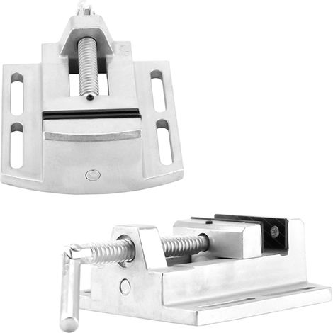 Étau à Mâchoire Plate 2.5 Pouces Double Rail Précision pour Petit Perceuse de Banc - KZQ (1/5)