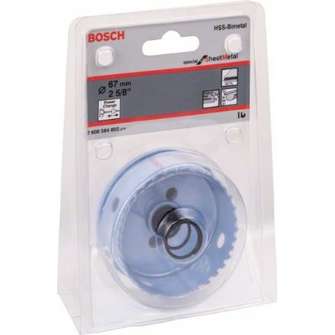Sierra campana Power Change, Sheet Metal, Ø : 67 mm, velocidad de rotación tr/mn INOX 65, velocidad de rotación tr/mn Acero 130