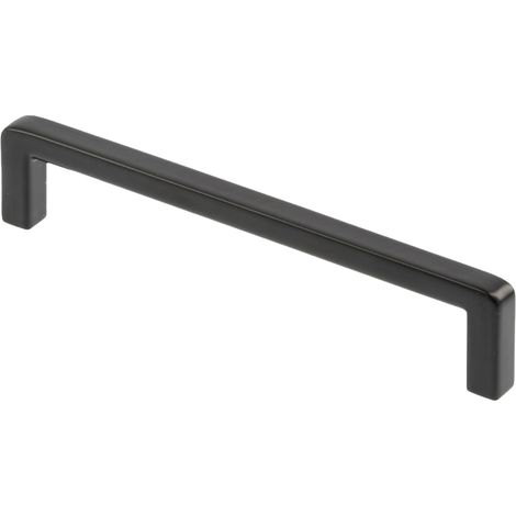Poignée warwick - Décor : Noir mat - Entraxe : 128 mm - Longueur : 136 mm - FOSUN