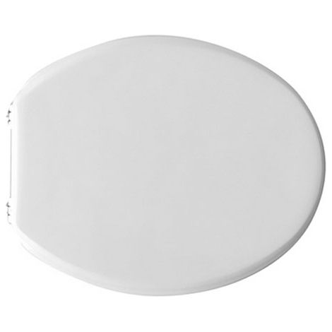 Abattant WC pour vase Globo Prima Abattant WC 45,5 x 37 cm avec charnie'res fixes et sie'ge en fonte de bois (1/2)