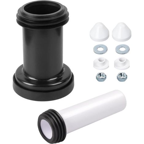 WC wall connection set with special double seal, compatible with model 152.426 46.1, for suspended toilets and wall-mounted toilets (1/5)