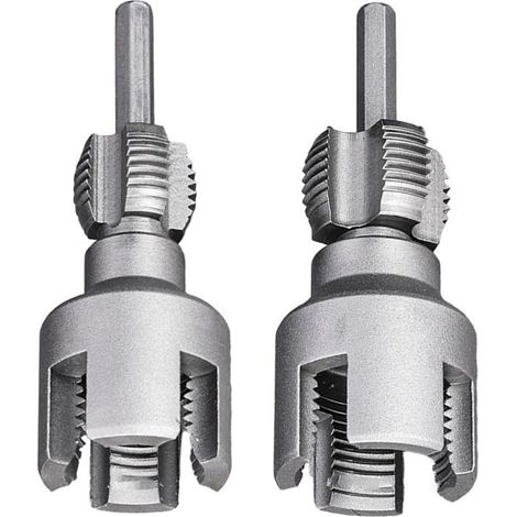 Kit de filetage pour tuyaux d'eau, outil de plomberie professionnel, outil de coupe de filetage intérieur et extérieur 20 mm + 25 mm pour tuyaux PPR et PVC 1/2 pouce et 3/4 pouce, filière intégrée (1/5)