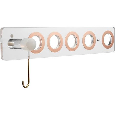 Magnetische Wandhalterung für Dyson Haartrockner, transparent, 40 x 8 x 1 cm (1/5)