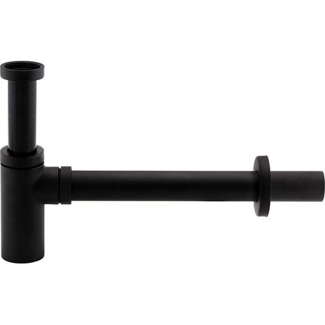 Designer-Siphon in mattschwarz