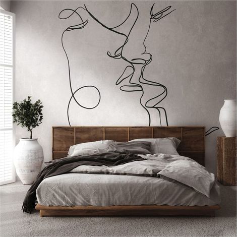 Sfondo fotografico Profhome 382841 Carta da parati TNT goffrata a caldo liscia con motivo grafico opaca grigio nero 3,71 m x 2,8 m (1/4)