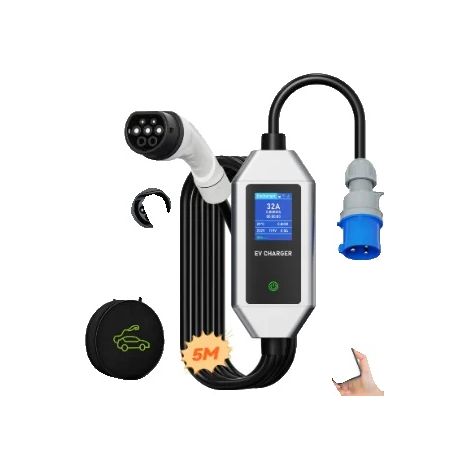 Caricabatterie portatile, controllo Wi-Fi, corrente regolabile, grigio, tipo 2-a (1/2)