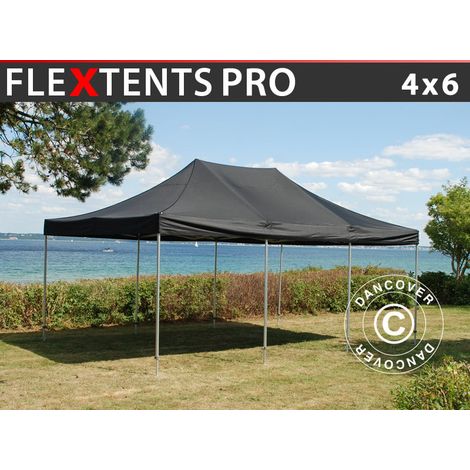 Pop up gazebo FleXtents PRO 4x6 m Black