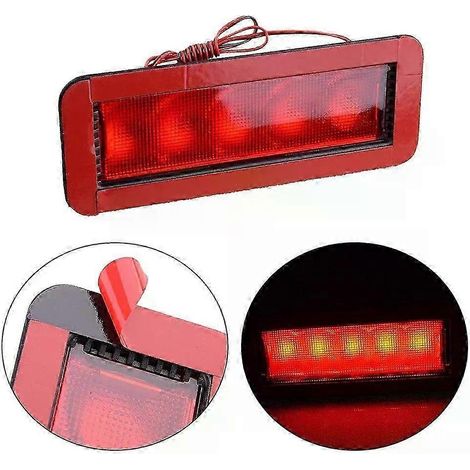 Universelle Auto-Bremsleuchte mit 5 LEDs, hoch angebracht, dritte Bremsleuchte, Rücklicht, Autozubehör, Bremsleuchte 17 x 5 cm - JXLGV (1/5)