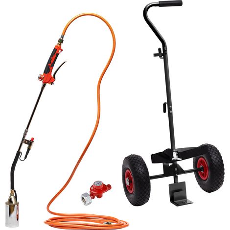 ROTHENBERGER Industrial 2pezzi bruciatore riscaldante ECO Piezo & carrello portabombole nel set – 1500005295