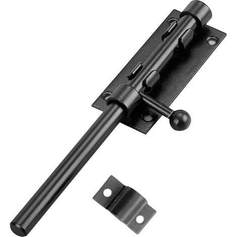 Verrou À Glissière - Acier Inoxydable 201 - Pour Portails En Bois Portes De Jardin Armoires Et Fenêtres - Installation Verticale Ou Horizontale - 1 Pièce (1/5)