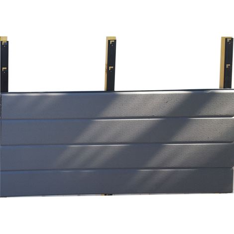 Green Outside – Lame bardage composite 2.60m – Clin clic gris – Pose sur rail – Résistante aux UV et aux insectes – Sans entretien