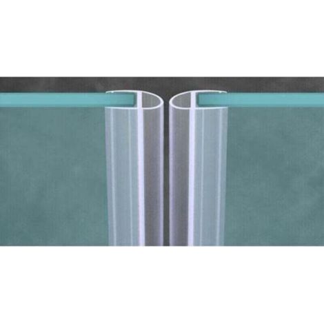 Joint de douche, joint de baignoire, joint mural de douche, pour parois en verre de 6 mm/8 mm/10 mm/12 mm d'épaisseur, joint de douche (10 mm, type U 550 cm) (1/3)