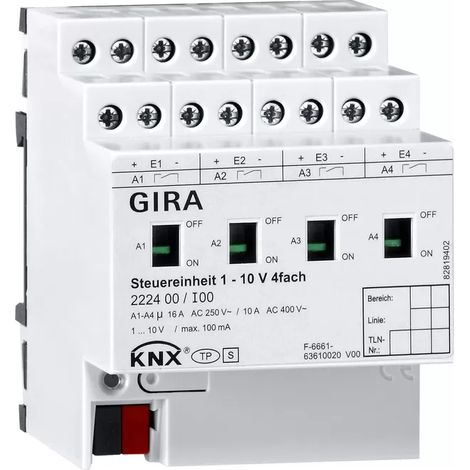 Gira Steuereinheit 1 - 10 V 4f Hand KNX [222400], 2224 00 (1/2)