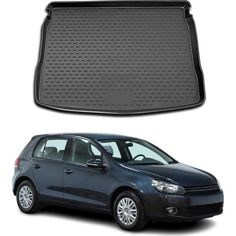 OMAC Tapis de Coffre Compatible avec Volkswagen Golf 5 Hatchback 2009-2013 en Caoutchouc