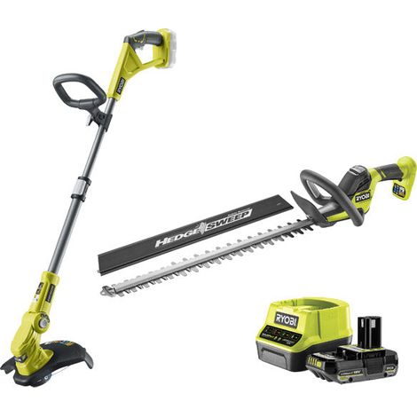 Ryobi ONE+ Grass Trimmer & Hedge Trimmer Combo Pack (1x 2.0Ah) 18V RY18LT18HTA-120 (1/5)