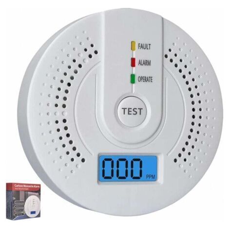 [JAMAIS UTILISÉ]Détecteur de Monoxyde de Carbone en 50291 certifié, Détecteur de CO avec Affichage Numérique, Batterie Remplaçable, (1/4)