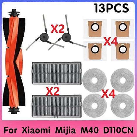 Pour M40 D110CN pièce détachée Accessoires Consumables Serpillière Cloth Sac à poussière HEPA Filtre (1/5)