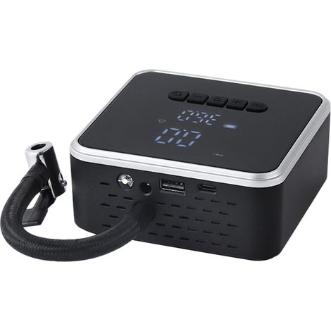 Inflateur de pneu portable, pompe à air sans fil, Pompe à air portable automatique avec écran d'affichage numérique, Accessoires automobiles, inflation rapide des pneus sans fil pour voiture électriqu