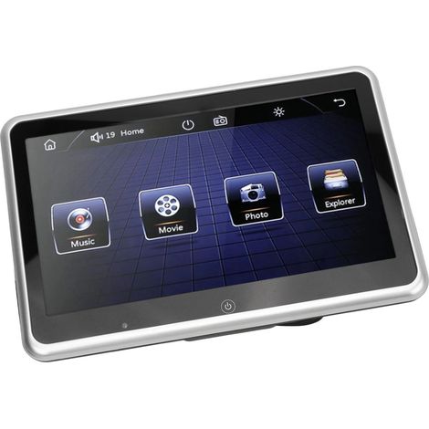Moniteur d'appui-tête pour voiture, écran tactile 10,1 pouces 1080p, résolution 1024 x 600, Mirror Link, émetteur FM intégré, lecteur DVD multimédia (1/5)