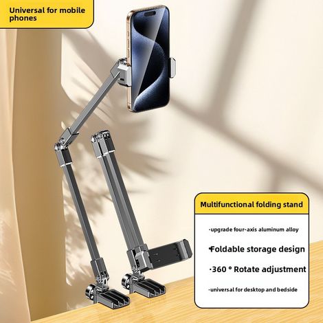 Support entièrement métallique pour téléphone et tablette, idéal pour la diffusion en direct sur ordinateur, support réglable pour iPad (1/5)