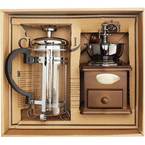 Moulin à café, cafetière à piston, ensemble d'ustensiles à café, cadeaux pour événements (1/5)