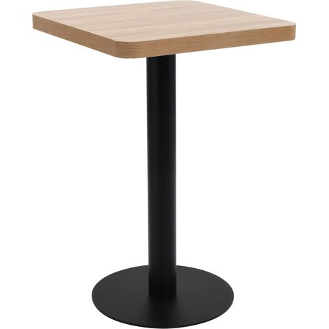 vidaXL Tavolo da Bistrot Marrone Chiaro 50x50 cm in MDF