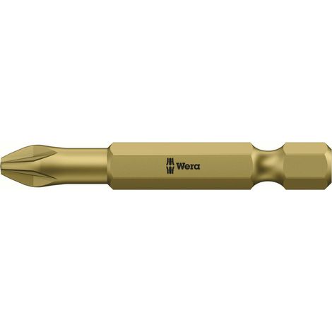 WERA 5060060001 Bit 855/4 TH 1/4 Zoll PZD 2 Länge 50 mm Torsionszone, extrahart