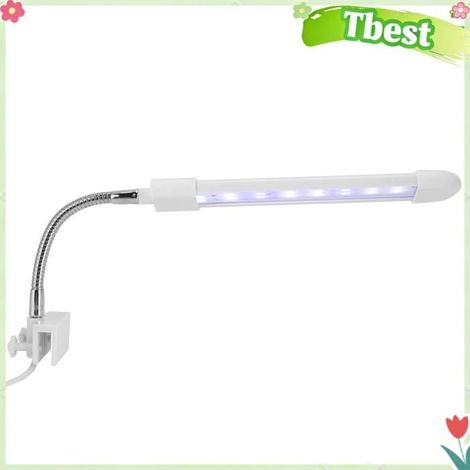 Tbest Lampe d'aquarium Lumière de Clip d'Aquarium Lampe à animalerie eclairage ZY-20Q double rangée bleu et -norme européenne (1/5)