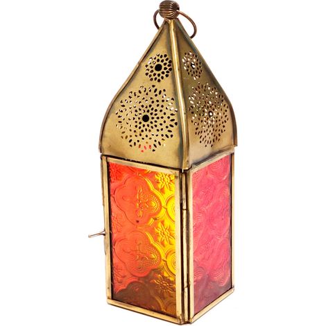 Signes Grimalt Farol Para Cirio Decoracion  Farol Candelabro Jarrones Y Portavelas Dorado 6x6x20cm 28426