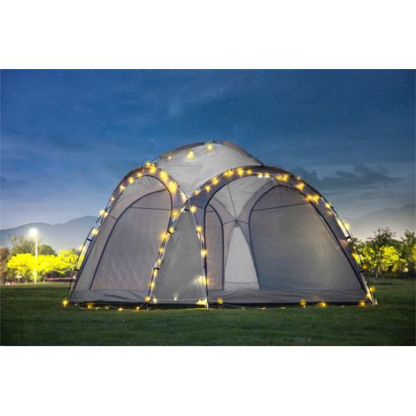 LED garden gazebo - Grey (1/3)