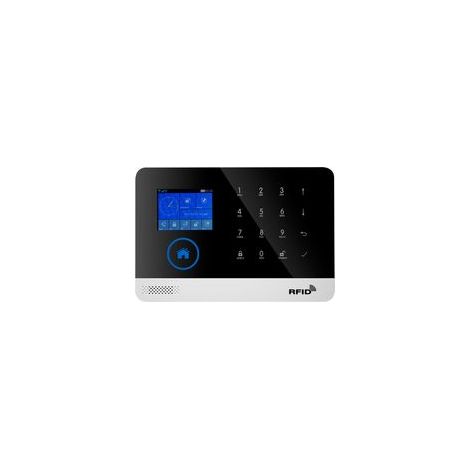 Système d'alarme Domestique sans Fil, GSM SMS WiFi Système d'alarme antivol, capteur de fenêtre de Porte, télécommande pour Appartement, Garage, Bureau