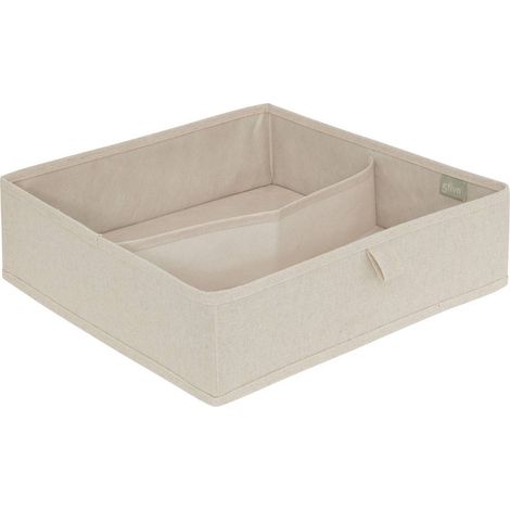 Schubladenaufbewahrung groomy 2 fächer beige 36x36cm - 5five (1/4)