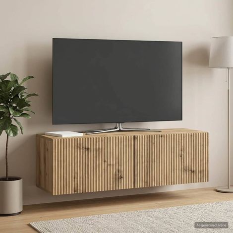 Wandmontierter TV-Schrank 98 x 31 x 30 cm Artisan-Eiche (1/5)