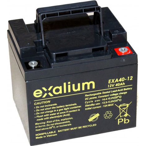 Batterie Plomb 12V 40Ah EXALIUM (198X166X171) M6 (EXA40-12)