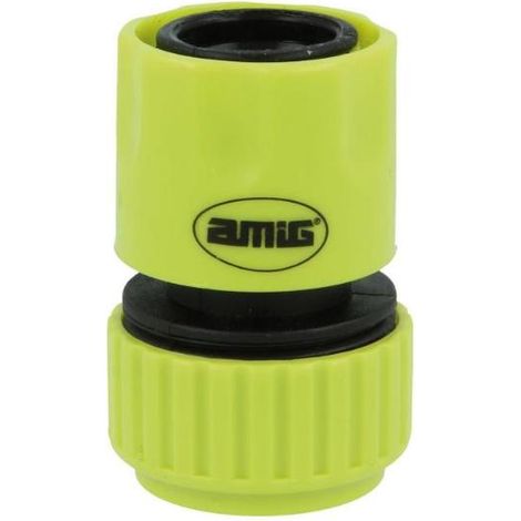 AMIG empalme rapido manguera r08 3/4 , Empalme rápido para manguera Mod R08 Amig Diseño intuitivo que presenta un sistema de encaje por clic fácil y rápido Fabricado en plá (1/3)