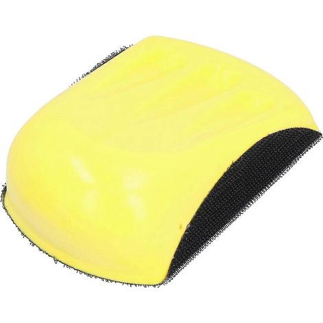 Schleifpad in Mausform mit Klettverschluss, Handschleifblock, Polierplatte, Zubehör
