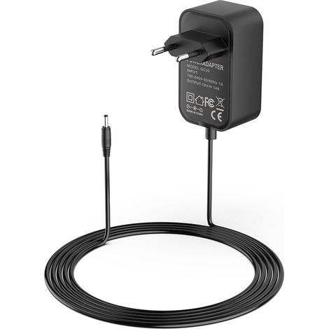 Alimentation 21W Chargeur Compatible avec Alexa Echo (1re 2e Gén) Echo Show (1ère Gén) Echo Plus (1ère Gén) Fire TV (2e Gén) Echo Look Echo Link 15V 1.4A Adaptateur Secteur Charger Câble 1,8M (1/5)