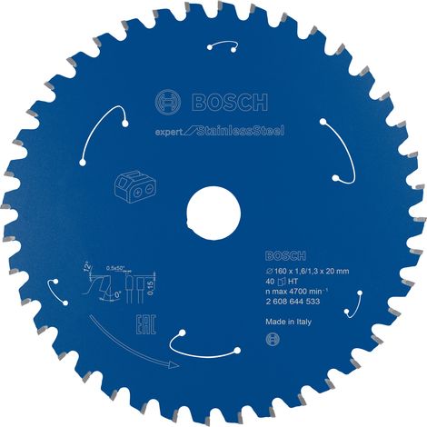 Kreissägeblatt Expert for Stainless Steel D.160mm Bohrung 20mm 40 Zähne HLTCG (1/5)