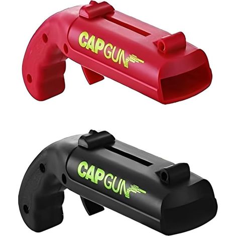 Lot de 2 Pistolets à Capsules Décapsuleurs en Plastique, Pistolet Décapsuleur Amusant pour la Maison, le Bar, les Fêtes et les Boissons (1/5)