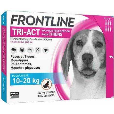 FRONTLINE TRI-ACT 10-20kg - 6 pipettes
