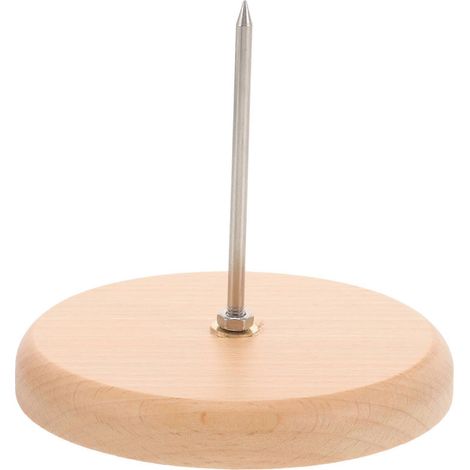 Porte-billets en bois avec picot, compatible avec un porte-chèques pratique. (1/5)
