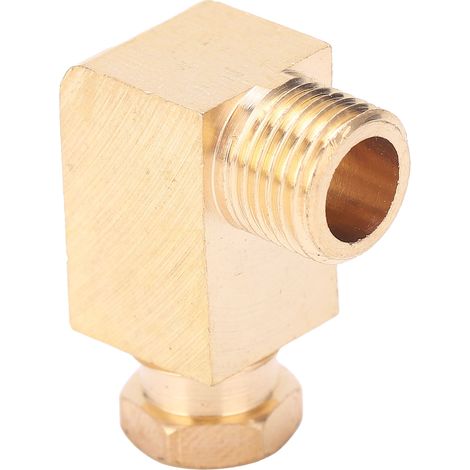 Ölrohrverbinder-Winkelstück aus Messing, rechteckiger Blockverbinder-Adapter für Rohrverbindungen PL610 (1/5)