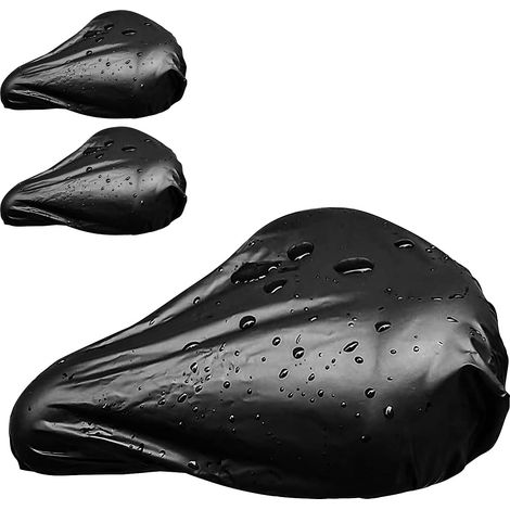 HONORNIC - Lot de 3 housses de selle de vélo imperméables et anti-poussière avec élastique.