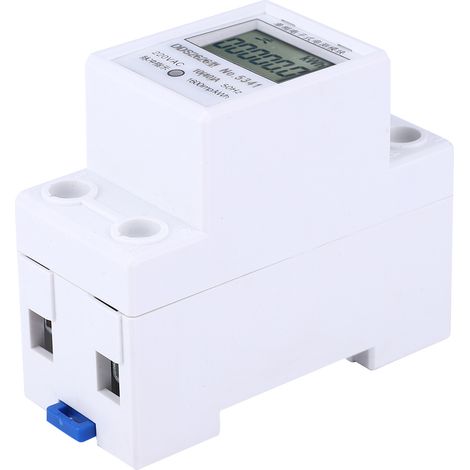 DDS2626 2P Einphasen-Elektronischer Energiezähler LCD-Anzeige DIN-Schienen-kWh-Leistungszähler 10(40) A (Kumulierte Zählung, normale Anzeige) (1/5)