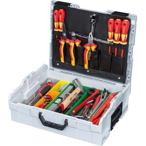 Coffret multi-outils plomberie 55 pièces – Outils en acier inoxydable – Pour chantiers humides – L-Boxx FORTIS (1/2)