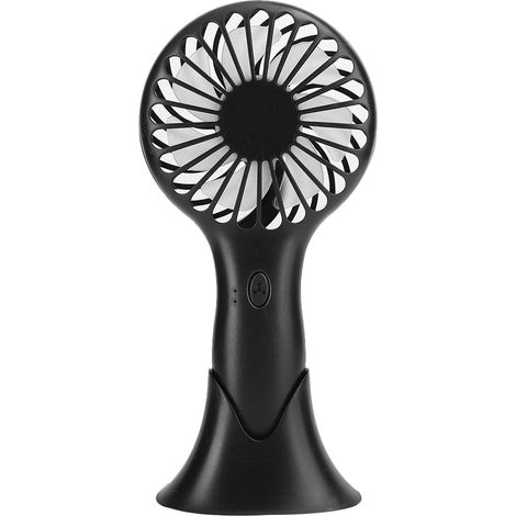 Ventilateur portable mini, système de refroidissement, fournitures pour la maison et le bureau, 3 vitesses, électrique, noir