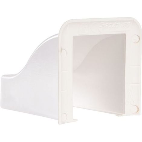 Sortie de plafond pour goulotte 90 x 40 mm – Blanc – Thermoplastique résistant – Résistance aux chocs IK07 – Montage rapide sans outil – Planet Wattohm (1/2)