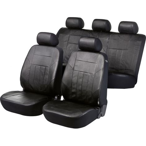 Walser Autositzbezug Soft Nappa schwarz aus Kunstleder 17-teilig Sitzbezug (1/3)