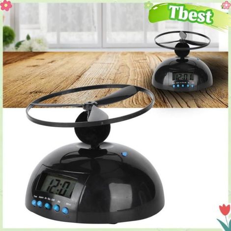 Reveil Alarme Volant - Hélice Mobile - Ecran LCD Rétroéclairé - Bureau Chambre - 1 Pièce (1/5)
